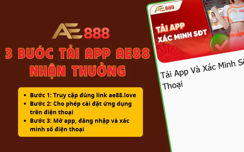 3 bước tải app nhận thưởng